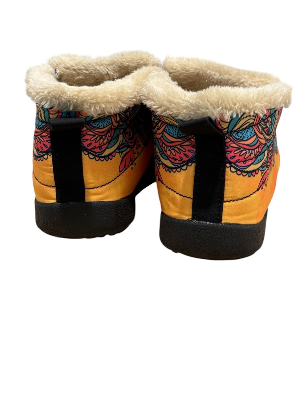 YES WE VIBE Yellow & Orange PEACE SIGN SHOES UNISEX Men’s Size 10.5 - Picture 4 of 8